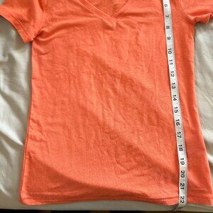 NWT Orange J-crew stretch linen tee